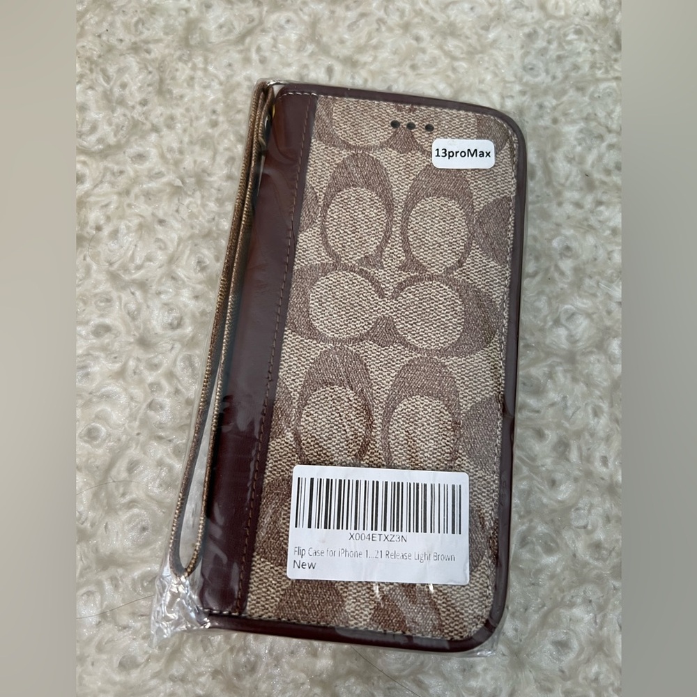 COACH iPhone 12 Pro max Flip Wallet Phone case